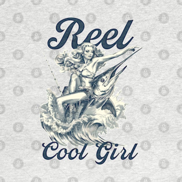 reel cool girl, pin up girl by GraphGeek